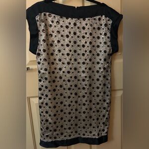 Ali Ro Black and Silver Floral Dress